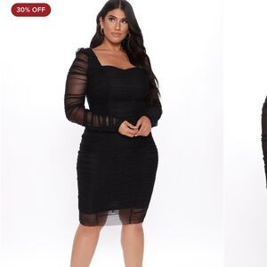 Fashionova Ruched Dress in Beige.